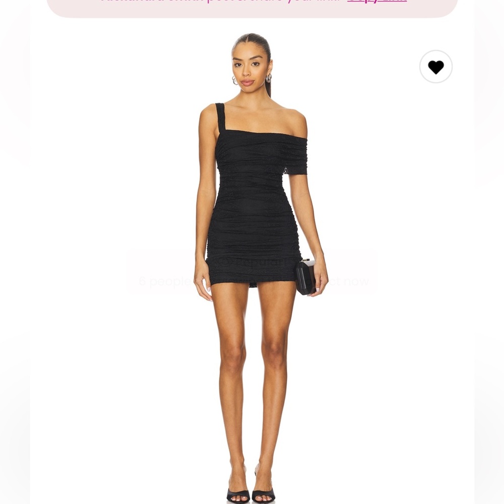 AFRM Black One-Shoulder Mini Dress